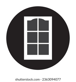 Wooden window icon vector illustration symbol design