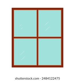 Tipos de ventanas de madera en la pared Elementos de arquitectura clásica. ventana de doble puerta aislada