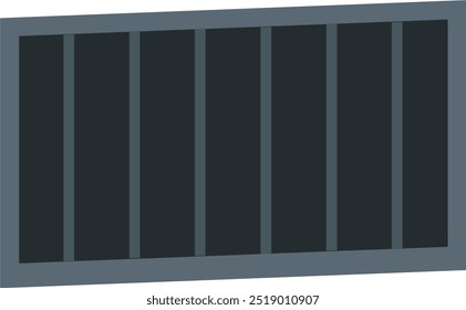 Ilustração de vetor de janela de madeira em perspectiva. Ícone de janela definido para desenho animado isolado no branco 