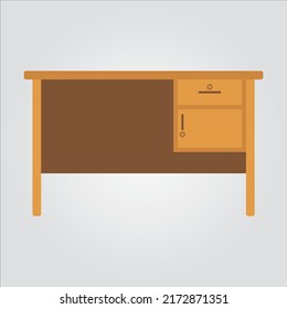 Wooden Work Desk Design Decoration