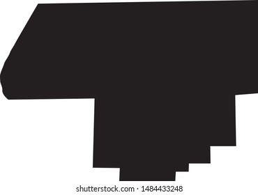 Woodford County map in state of illinois
