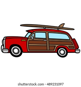 Woodie Surf Wagon