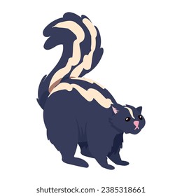 woodland animal skunk illustration design