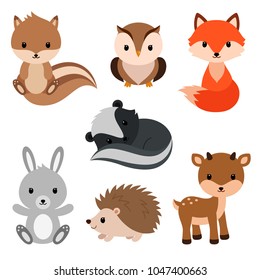 Woodland Animals Set.