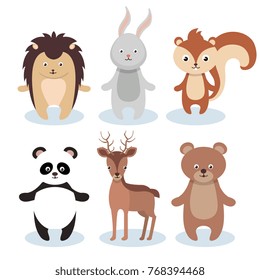 woodland animals wild icon