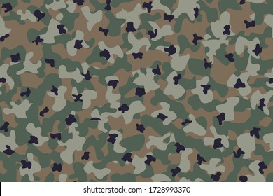 Woodland Camo Print. Brown Camo Paint. Army Gray Canvas. Fabric Green Pattern. Navy Modern Pattern. Seamless Vector Camoflage. Digital Khaki Camouflage Seamless Brush. Vector Abstract Camouflage.