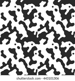 Cow Spots Seamless Pattern Black White Stock Vector (Royalty Free ...