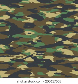 Woodland seamless texture vector. 200+ camo textures in my portfolio. 