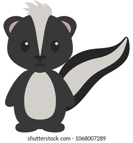 Woodland Skunk Illustration