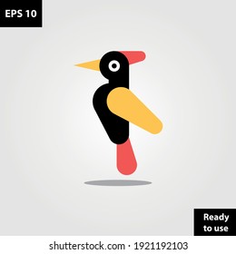 Woodpecker bird construction modern logo company, logo vector template design. Ready to use, easy for edit.