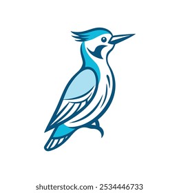 woodpecker icon vector illustration style