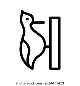 Woodpecker Icon Vector Symbol Design Illustration