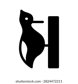 Woodpecker Icon Vector Symbol Design Illustration