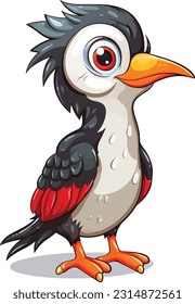 Woodpecker Illustration , Woodpecker design 