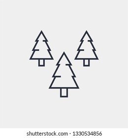Woods icon isolated on background. Forest symbol modern, simple, vector, icon for website design, mobile app, ui. Vector Illustration
