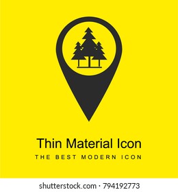 Woods Marker bright yellow material minimal icon or logo design