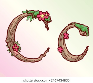 Woods Nature Alphabet Letter C