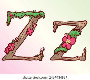 Woods Nature Alphabet Letter Z