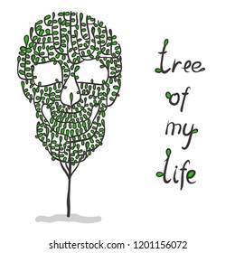 Wood-skull. Tree of my life