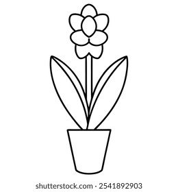Woodstock Style Hyacinth Flower Design.