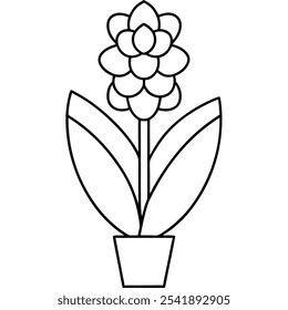 Woodstock Style Hyacinth Flower Design.