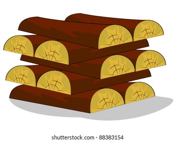 wood.vector illustration