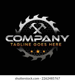 Woodwork and Carpentry Logo Custom business Logo