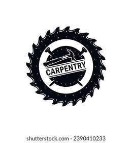 Woodwork and Carpentry Logo Design Template