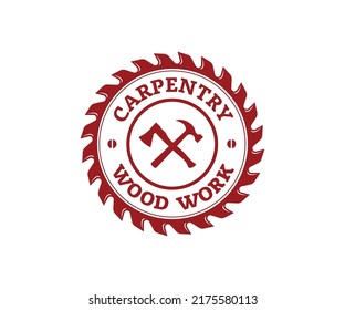 Woodwork and Carpentry Logo Template