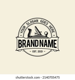 Woodwork, wood company, woodworker, carpentry, furniture vintage style logo