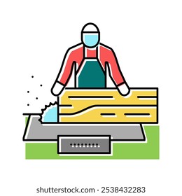 woodworker business color icon vector. woodworker business sign. isolated symbol illustration