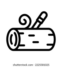 woodworker line icon illustration vector graphic