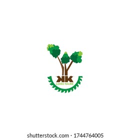 woodworkers, Sawmill emblem logo vector for tree cutting and wood working, carpentry, lumberjack, sawmill service. Isolated on white background
