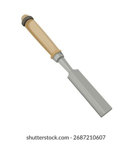 Ferramenta de cinzel Woodworking isolado no fundo branco