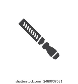 Woodworking file vector icon. filled flat sign for mobile concept and web design. File tool glyph icon. Symbol, logo illustration. Vector graphics