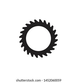 Woodworking gear logo design template vector element isolated