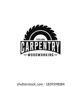  woodworking logo design, grange print stamp, creative carpentry typography emblem, Vector
