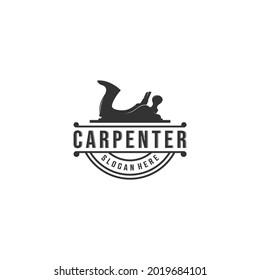 woodworking logo template in white background