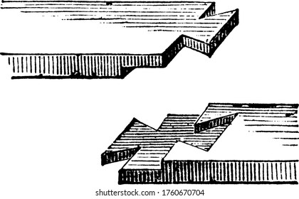 A Woodworking Machine In Which The Method Of Mortising, Insertion In Which The Projecting Extremity Of One Piece Of Lumber Or Timber Is Received Into A Perforation In Another, Is Applied, Vintage.