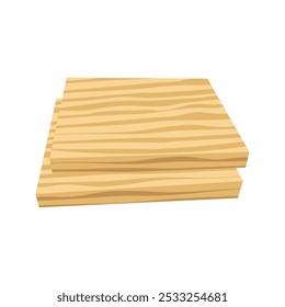 Woodworking Material Illustration Flat Design Style