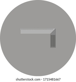 woodworking square. illustration for web and mobile design.