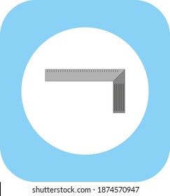 woodworking square. illustration for web and mobile design.