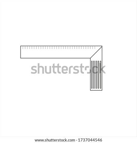 woodworking square. illustration for web and mobile design.