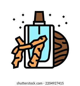 Woody Notes Perfume Color Icon Vector. Woody Notes Perfume Sign. Isolated Symbol Illustration