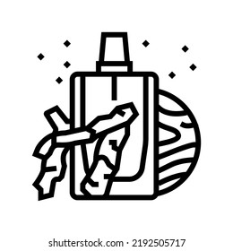 Woody Notes Perfume Line Icon Vector. Woody Notes Perfume Sign. Isolated Contour Symbol Black Illustration