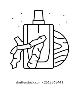 woody notes perfume line icon vector. woody notes perfume sign. isolated contour symbol black illustration