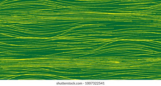 Woody texture. Seamless background. Painted wood texture in bright green tones