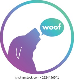 WOOF coin meme crypto currency vector illustration