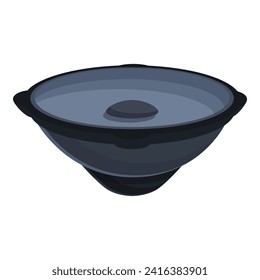 Woofer hi fi icon cartoon vector. Auto car stereo. Console system