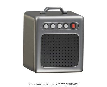 woofer icon 3d illustration render